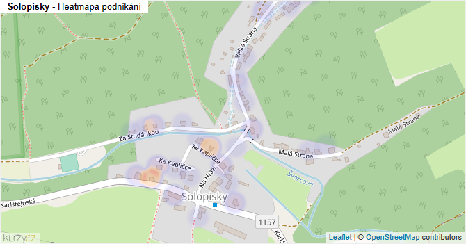 Solopisky - mapa podnikání