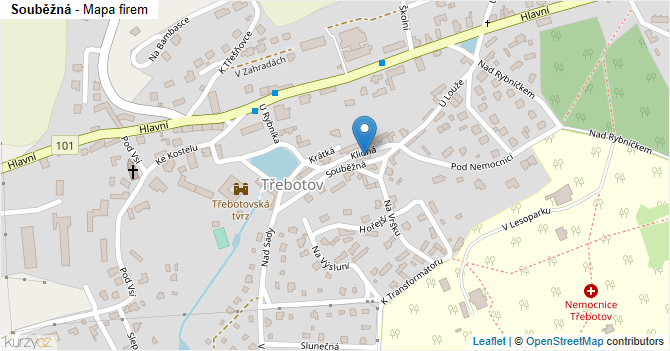 Souběžná - mapa firem