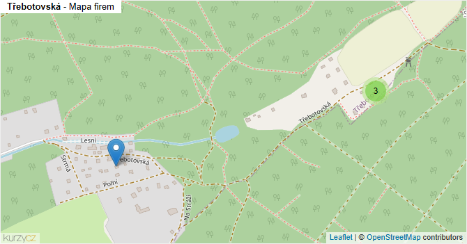 Třebotovská - mapa firem