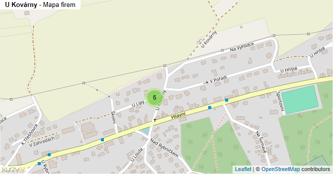 U Kovárny - mapa firem