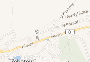 U Lípy v obci Třebotov - mapa ulice