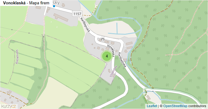 Vonoklaská - mapa firem