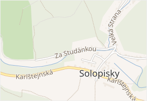 Za Studánkou v obci Třebotov - mapa ulice