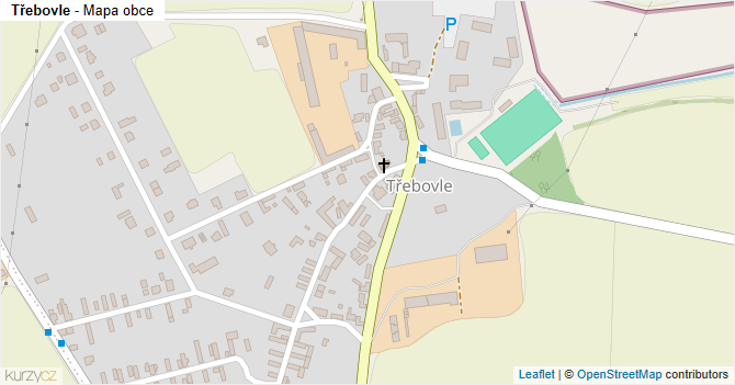 Třebovle - mapa obce