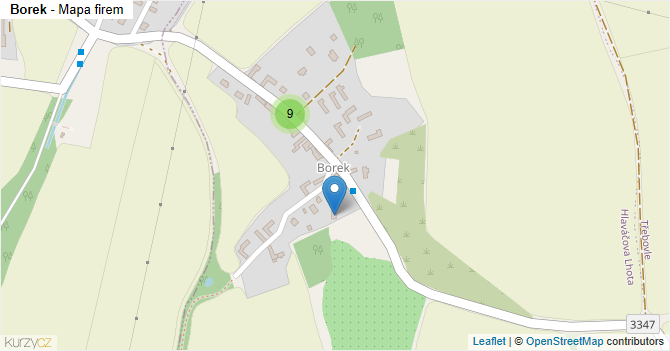 Borek - mapa firem