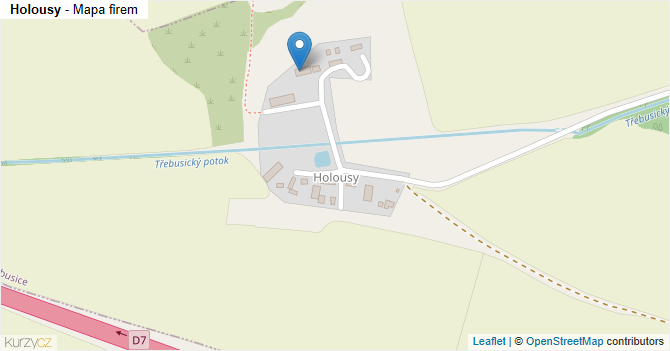 Holousy - mapa firem