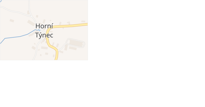 Horní Týnec v obci Třebušín - mapa části obce