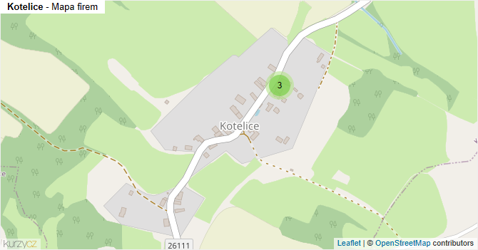 Kotelice - mapa firem