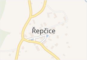 Řepčice v obci Třebušín - mapa části obce