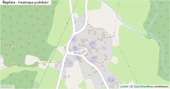 Řepčice - mapa podnikání