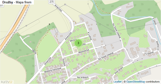 Družby - mapa firem