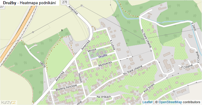 Družby - mapa podnikání