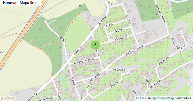 Husova - mapa firem