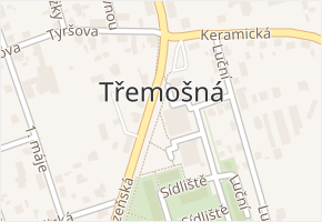 K Doubí v obci Třemošná - mapa ulice