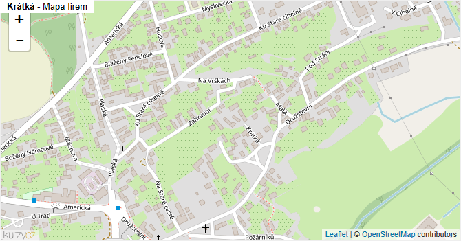 Krátká - mapa firem