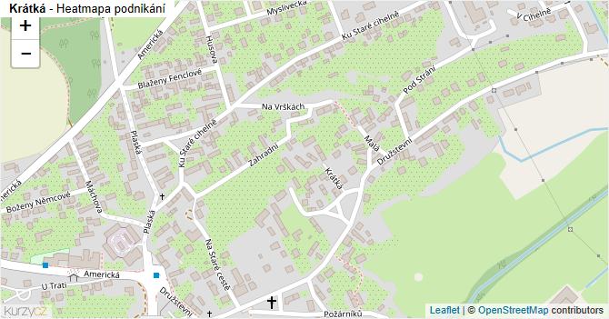 Krátká - mapa podnikání