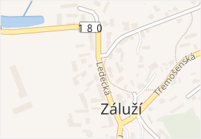 Ledecká v obci Třemošná - mapa ulice