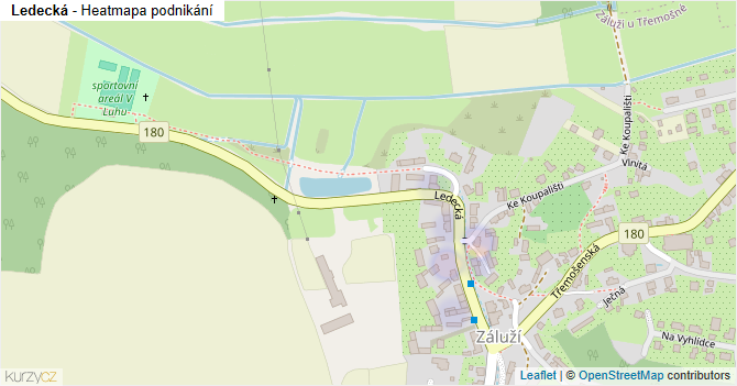 Ledecká - mapa podnikání