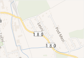 Lesní v obci Třemošná - mapa ulice