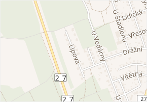 Lipová v obci Třemošná - mapa ulice