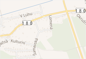 Lomená v obci Třemošná - mapa ulice
