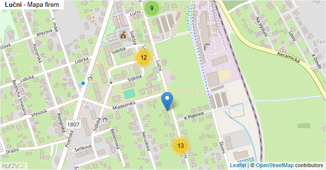 Luční - mapa firem