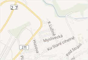 Mírová v obci Třemošná - mapa ulice