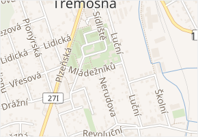 Mládežníků v obci Třemošná - mapa ulice