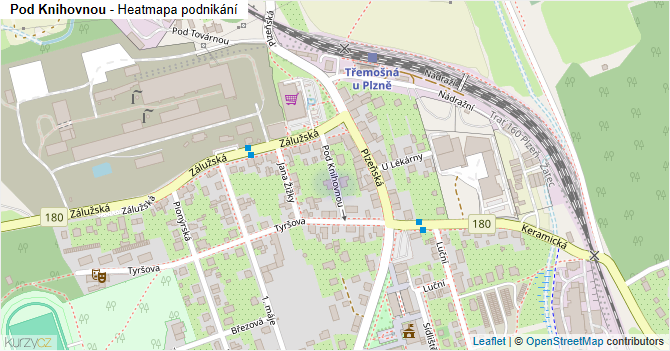 Pod Knihovnou - mapa podnikání