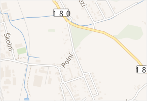 Polní v obci Třemošná - mapa ulice