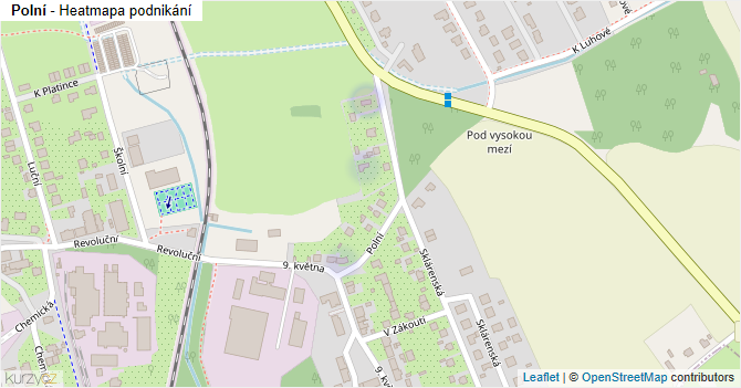 Polní - mapa podnikání