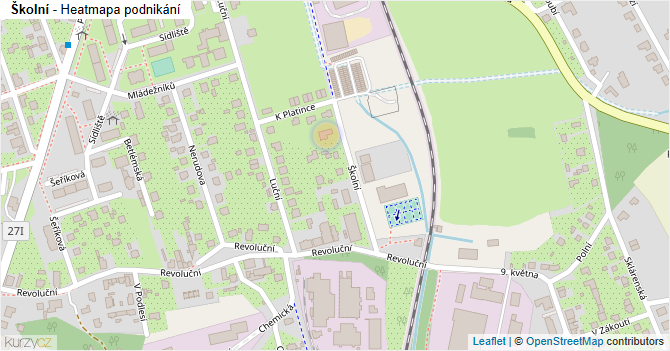 Školní - mapa podnikání
