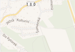 Šumavská v obci Třemošná - mapa ulice
