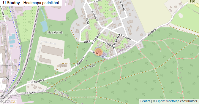 U Studny - mapa podnikání