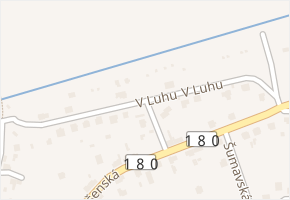 V Luhu v obci Třemošná - mapa ulice