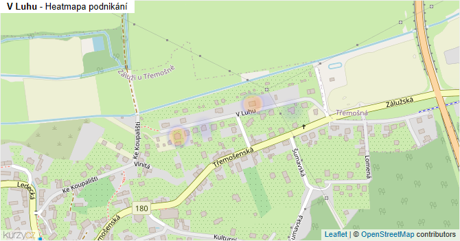 V Luhu - mapa podnikání