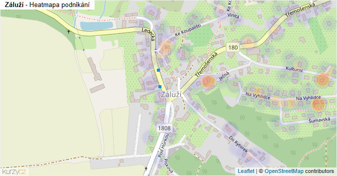 Záluží - mapa podnikání
