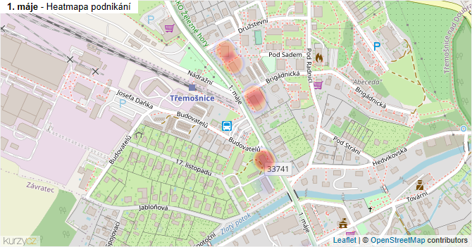 1. máje - mapa podnikání