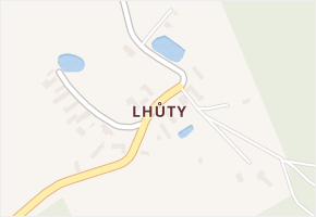 Lhůty v obci Třemošnice - mapa části obce