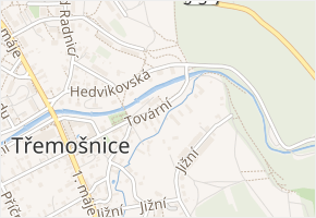 Tovární v obci Třemošnice - mapa ulice