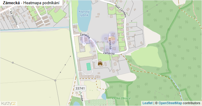 Zámecká - mapa podnikání
