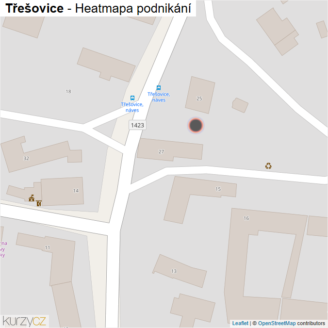 Mapa Třešovice - Firmy v obci.