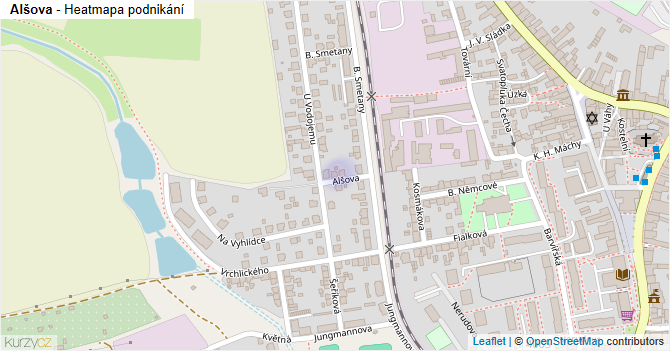 Alšova - mapa podnikání