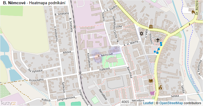 B. Němcové - mapa podnikání