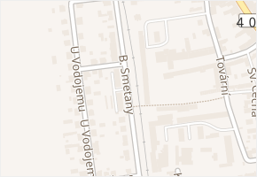 B. Smetany v obci Třešť - mapa ulice