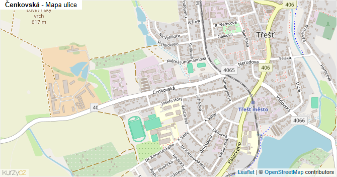 Čenkovská - mapa ulice