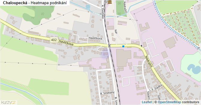 Chaloupecká - mapa podnikání