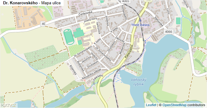 Dr. Konarovského - mapa ulice