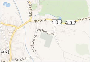 Hřbitovní v obci Třešť - mapa ulice