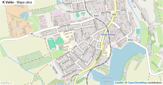 K Valše - mapa ulice
